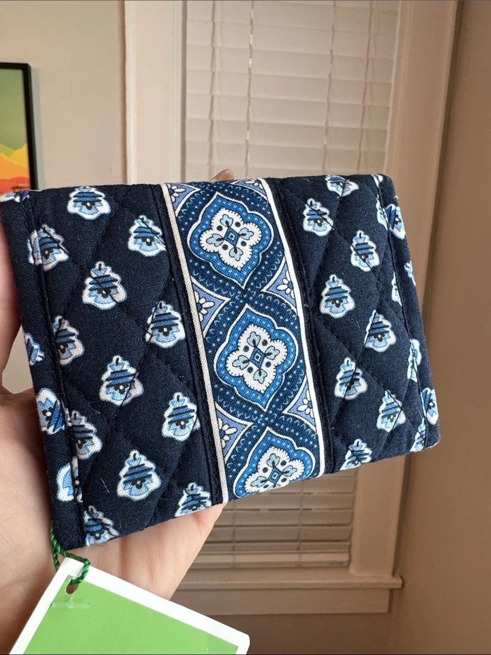 Vera Bradley Drawstring Ditty Bag & Wallet Set Retired Nantucket Navy